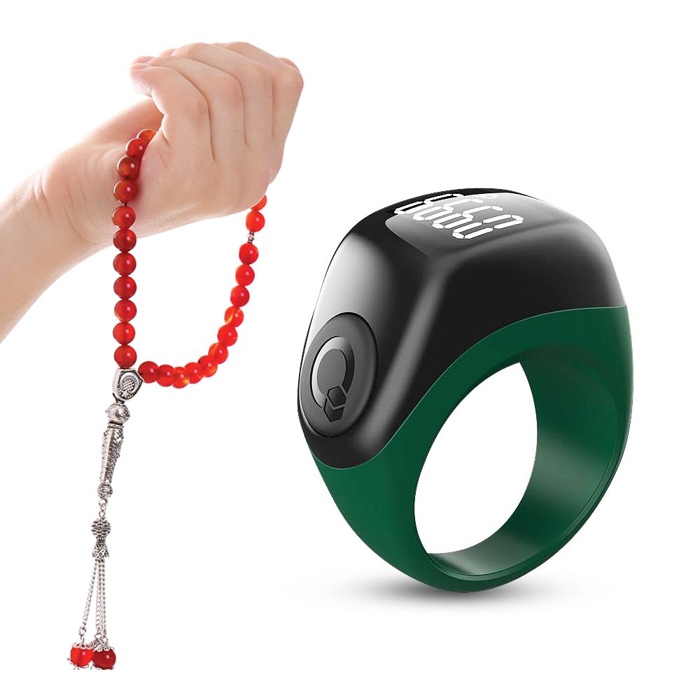 iQIBLA - Zikr Flex Advance Ring Tasbih Counting - Green