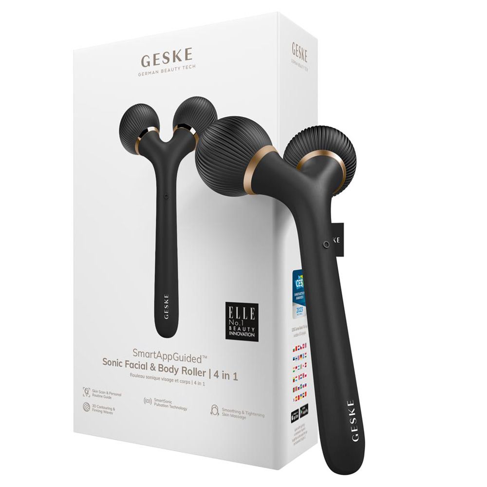 Geske - 4-in-1 Electric Sonic Facial & Body Roller - Grey