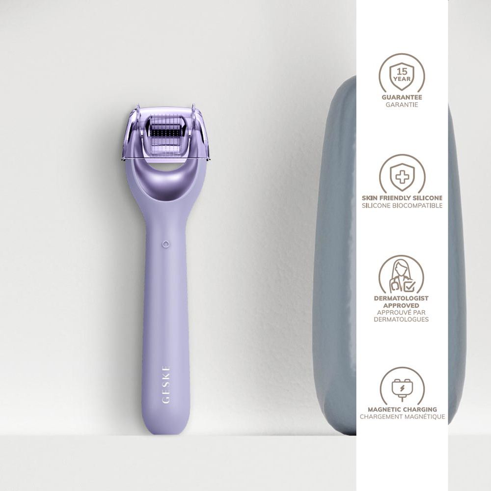 Geske - 9-in-1 Electric MicroNeedle Face Roller - Purple