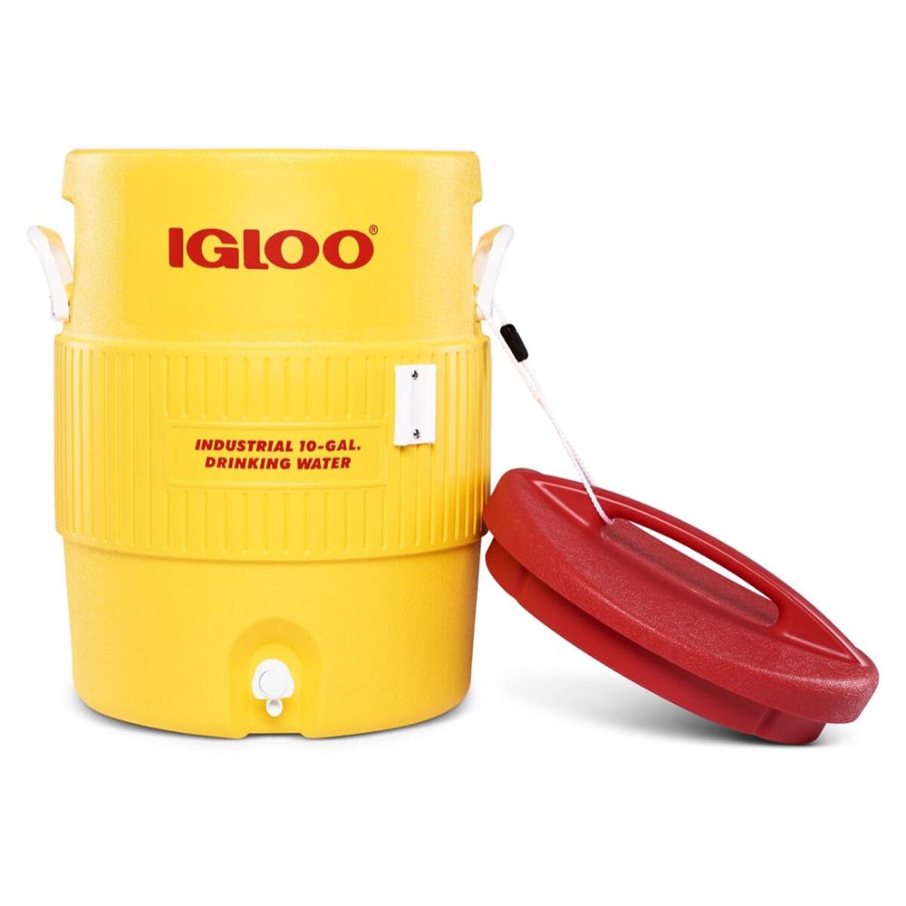 Igloo - 400 Series Water Cooler - Yellow/Red - 37 L