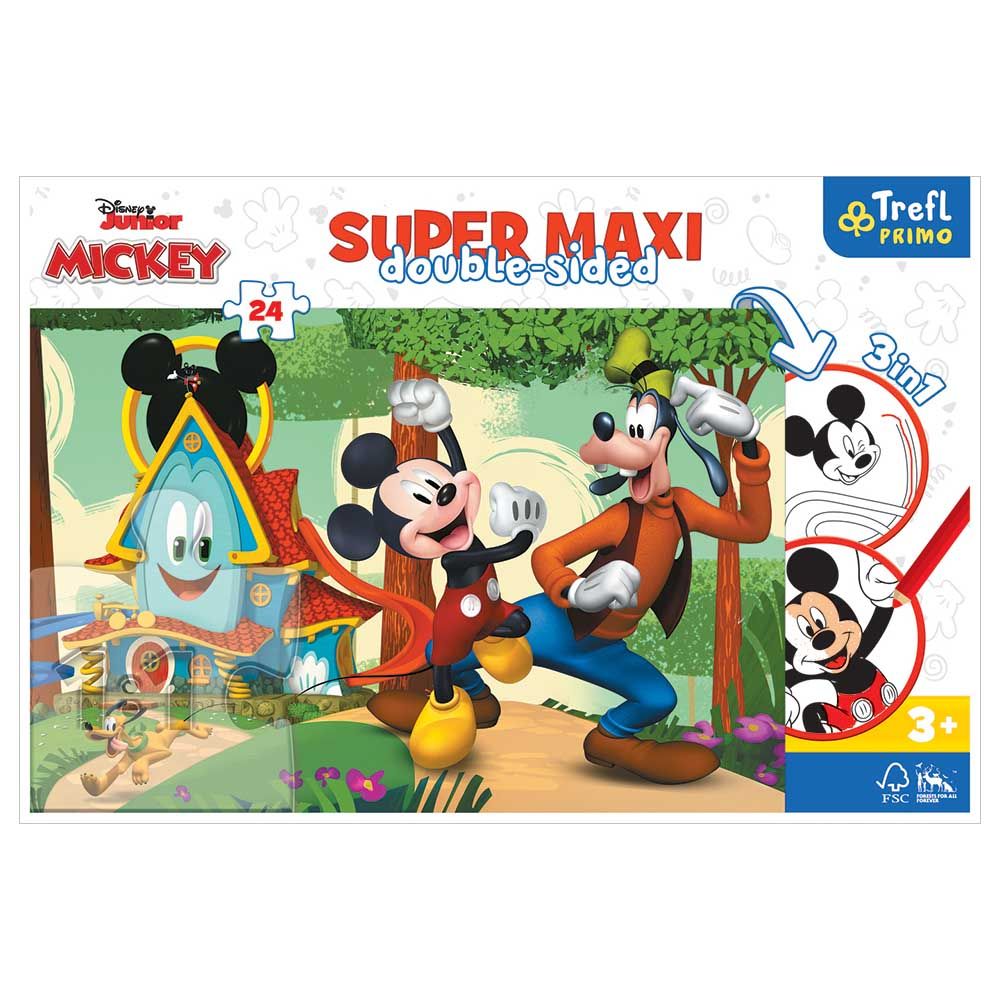 Mickey Mouse - Funhouse & Friends Funhouse Super Maxi Puzzle - 24pcs