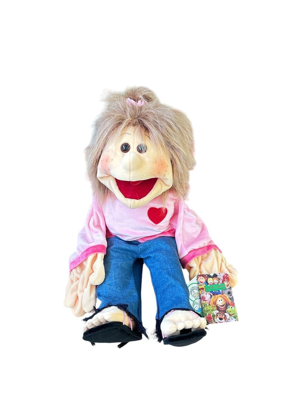 Edu Fun - Paula Puppet Girl With Shirt, Trousers And Sandals - 65cm