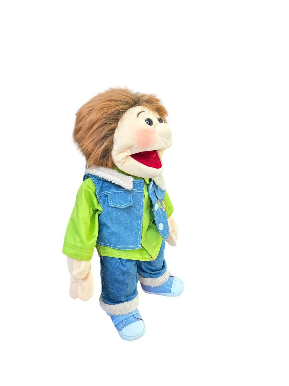 Edu Fun - Gerrit Puppet Boy With Fur Collar Jacket And Trainers - 65cm