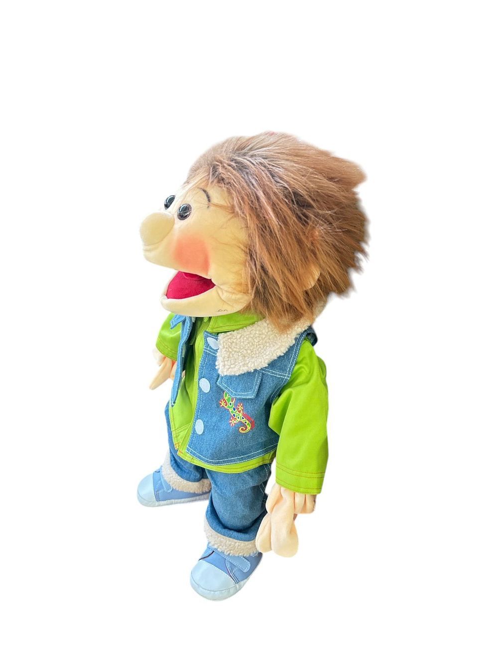 Edu Fun - Gerrit Puppet Boy With Fur Collar Jacket And Trainers - 65cm