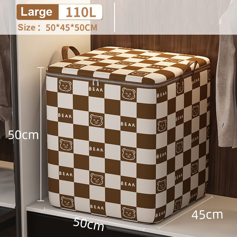 Mei Stylish - Large Waterproof Storage Bag For Clothes & Blankets 110L - Brown