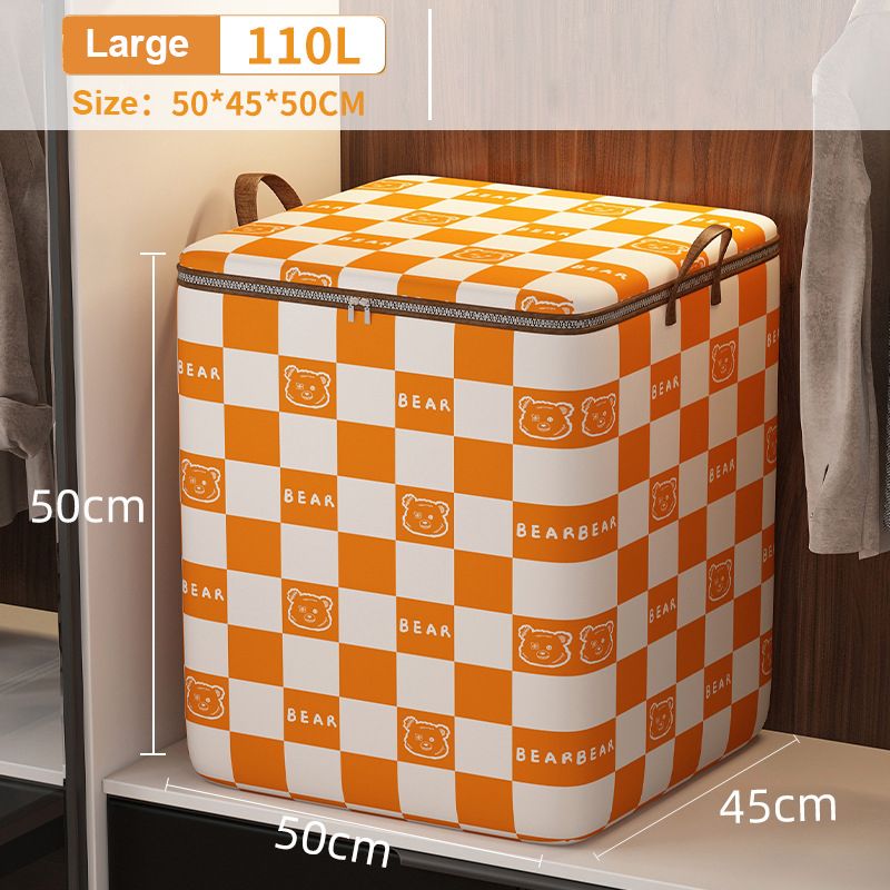 Mei Stylish - Large Waterproof Storage Bag For Clothes & Blankets 110L - Orange