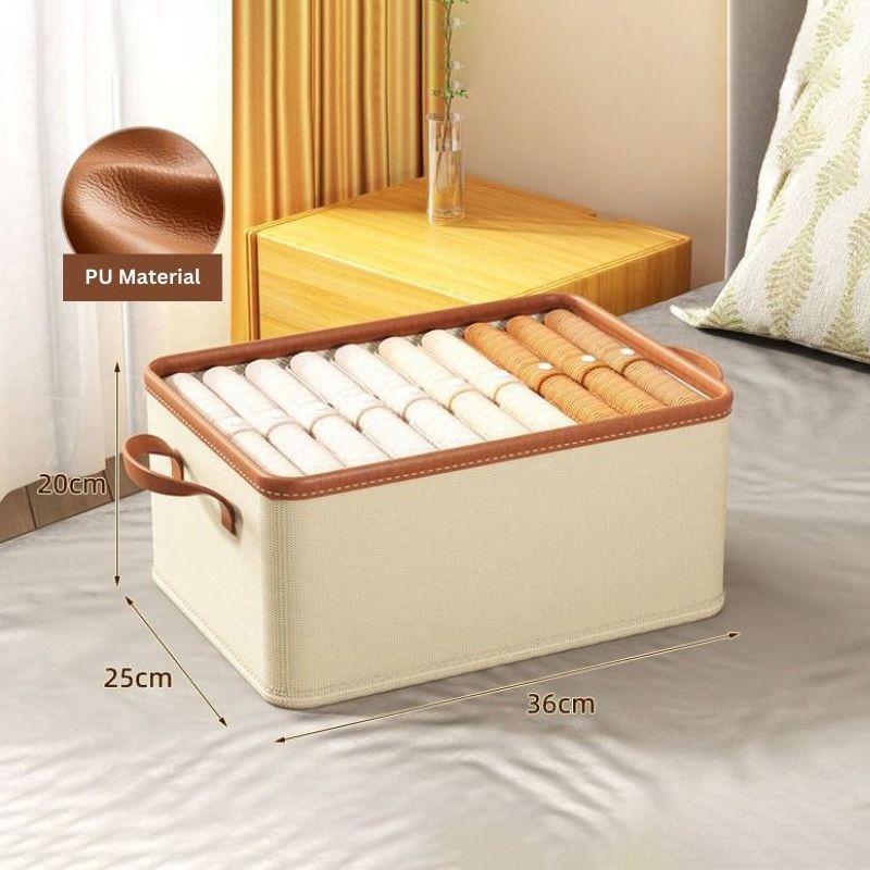 Mei Stylish - Foldable Storage Boxes & Closet Organizer 18L - Beige