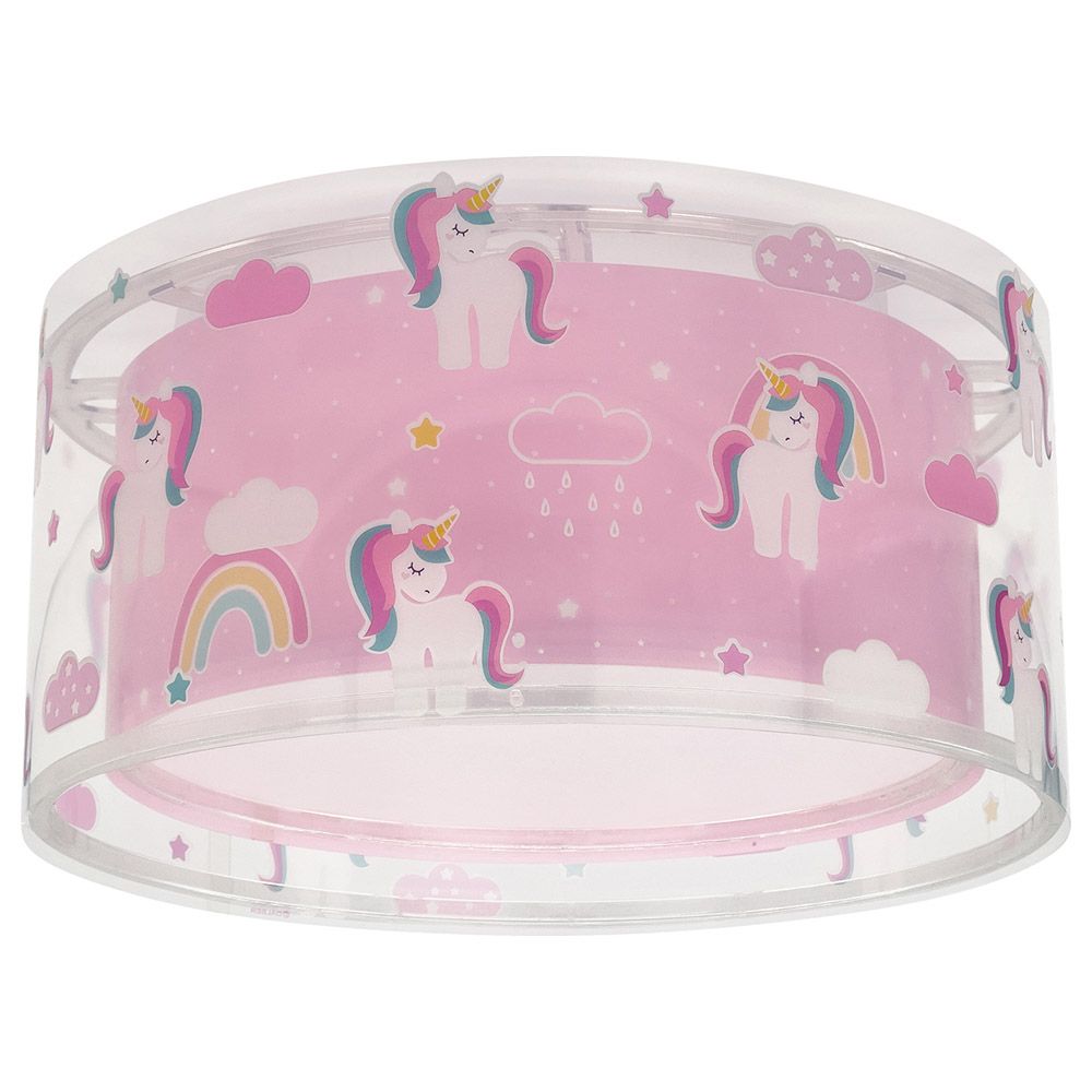 ChildrenLighting - Unicorns Ceiling Lamp - Pink