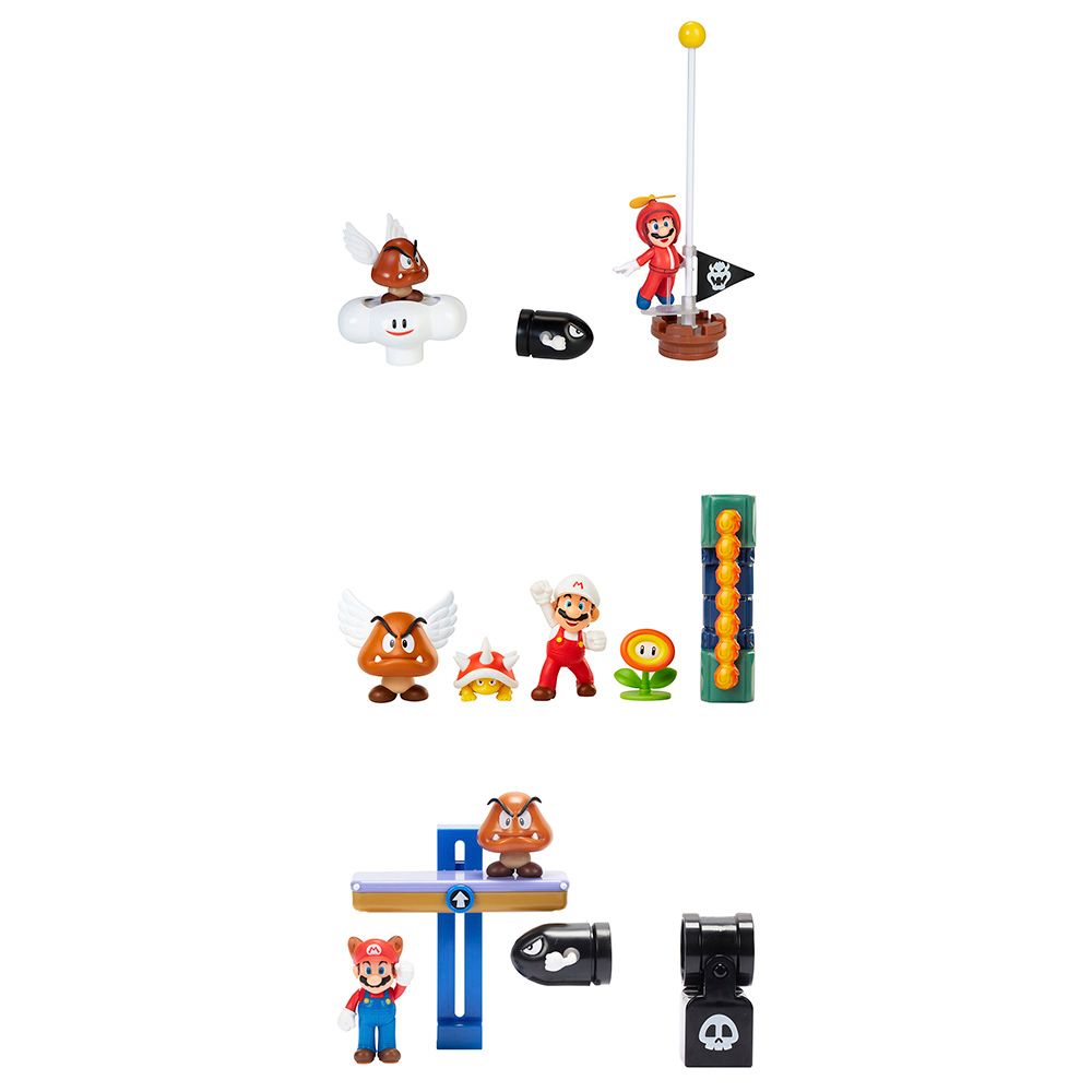 Mario - Super Mario Diorama Figure 1pc - 2.5-Inch - Style May Vary