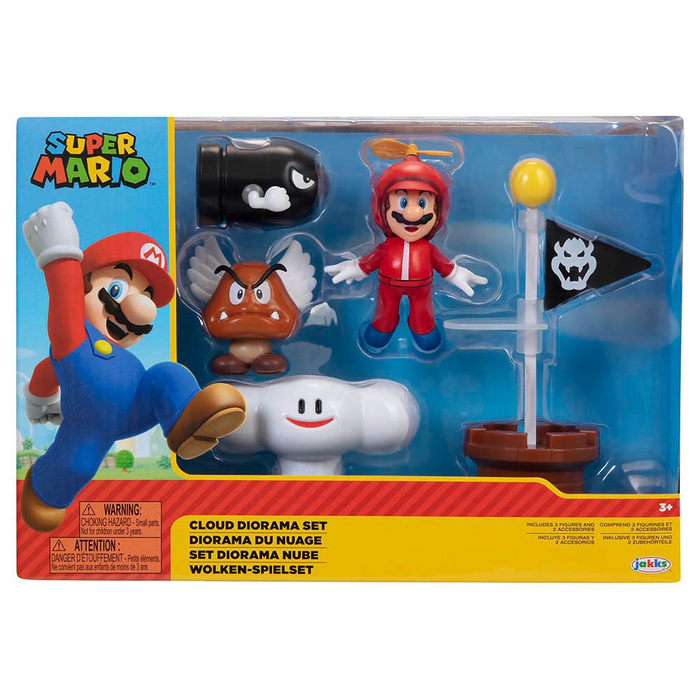 Mario - Super Mario Diorama Figure 1pc - 2.5-Inch - Style May Vary