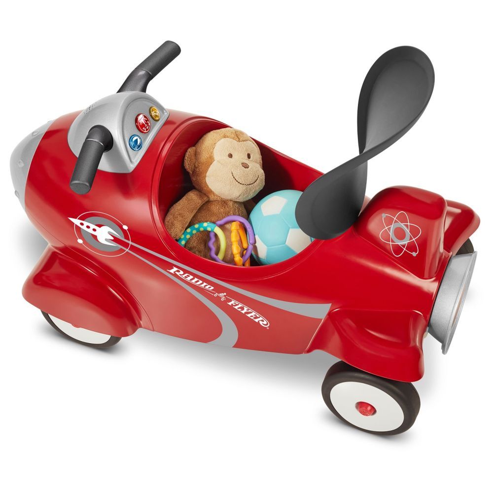 Radio Flyer - Retro Rocket Ride-On Toy - Red