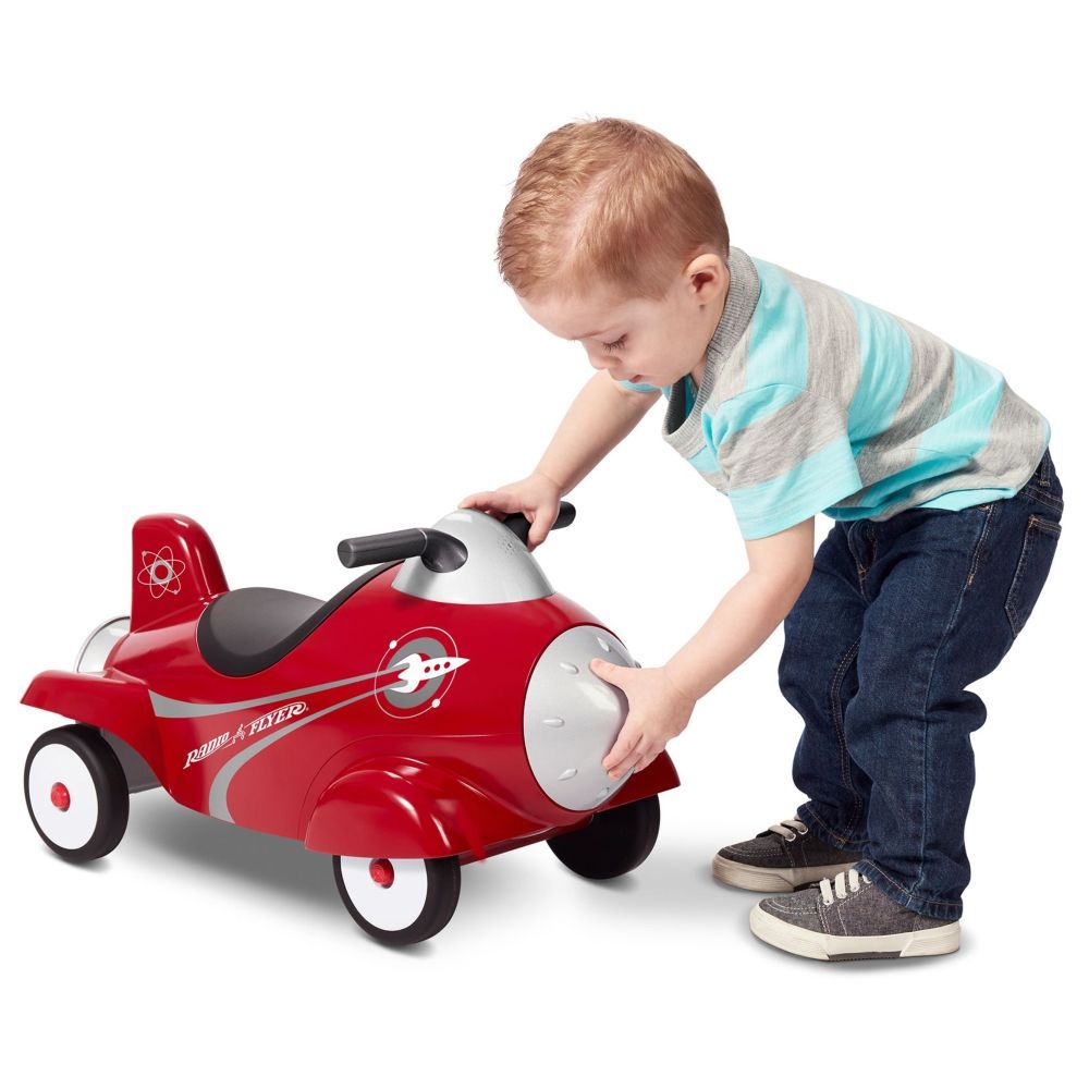 Radio Flyer - Retro Rocket Ride-On Toy - Red