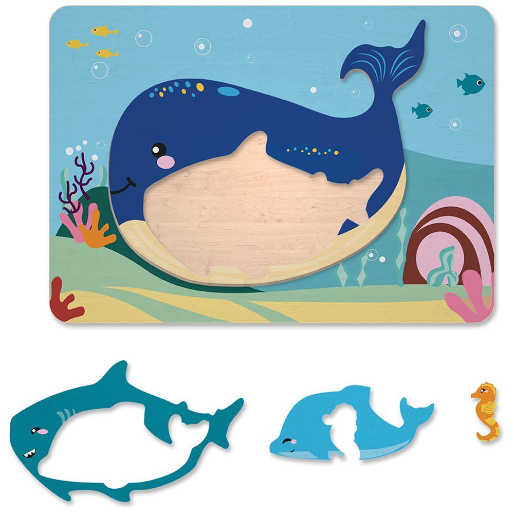 Bimbly - Nesting Puzzle - Underwater - 5 Pcs