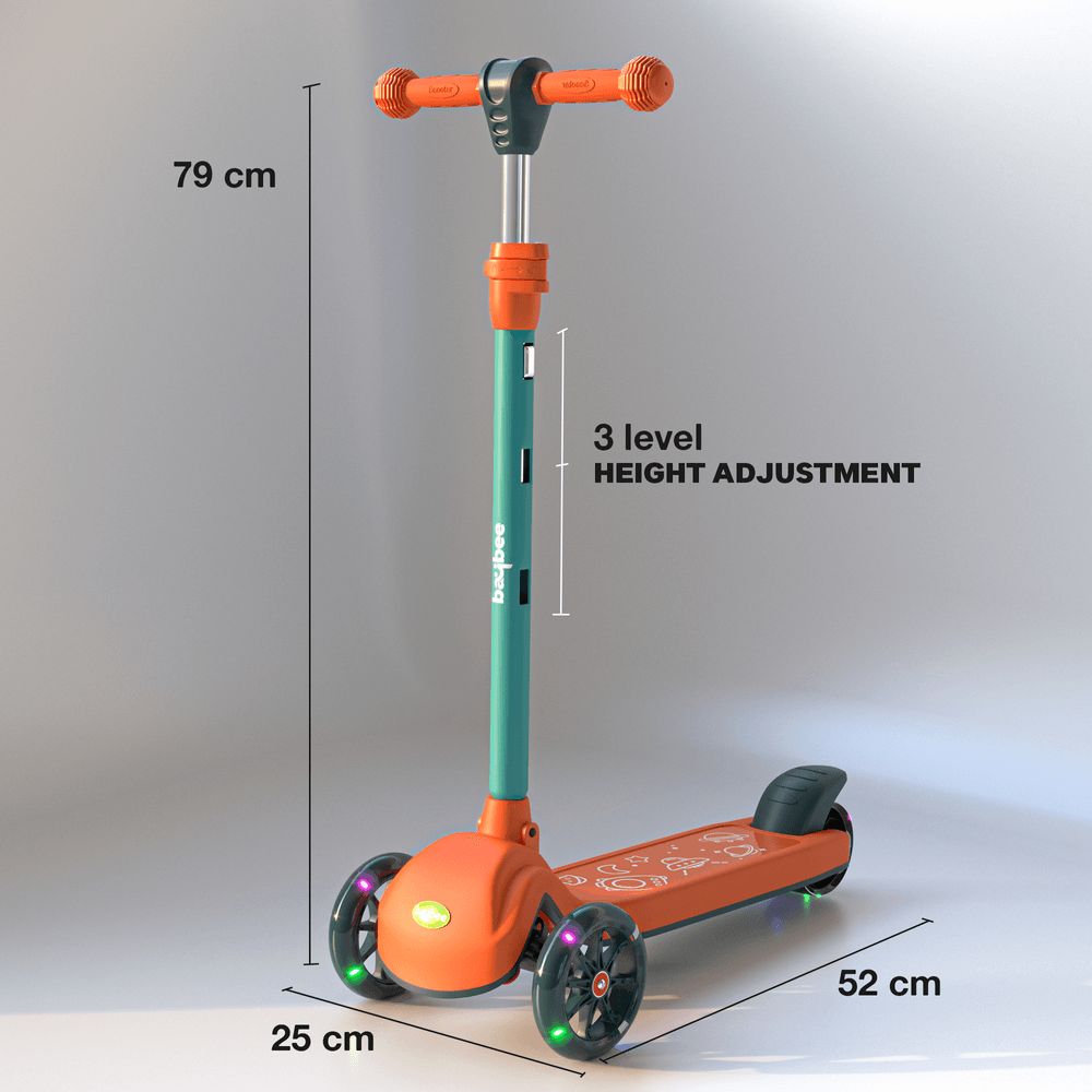 Baybee - Blaze Storm Kids Scooter - Orange