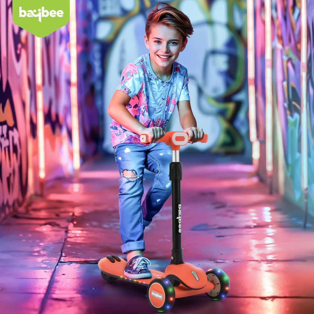 Baybee - Cruze Foldable Kids Scooter - Orange