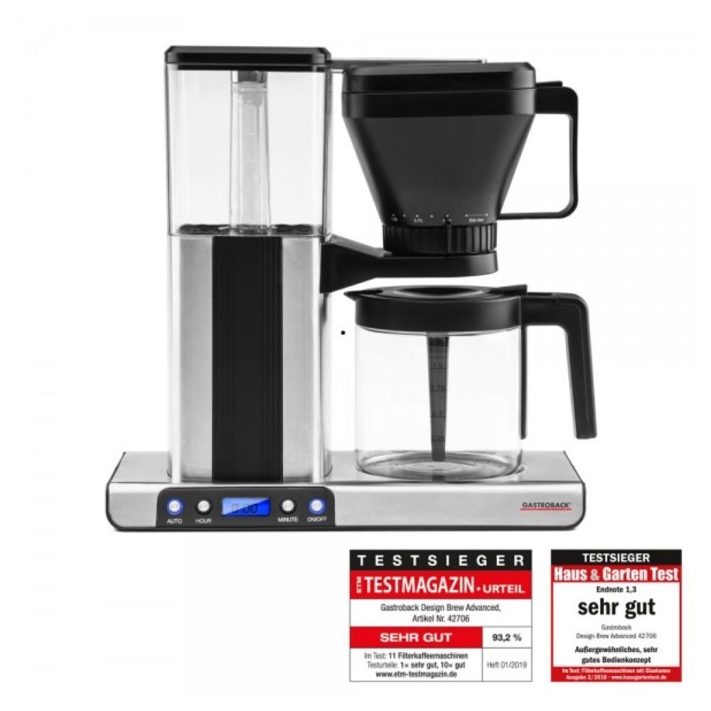 Gastroback - Design Brew Advanced Coffee Machine - Silver