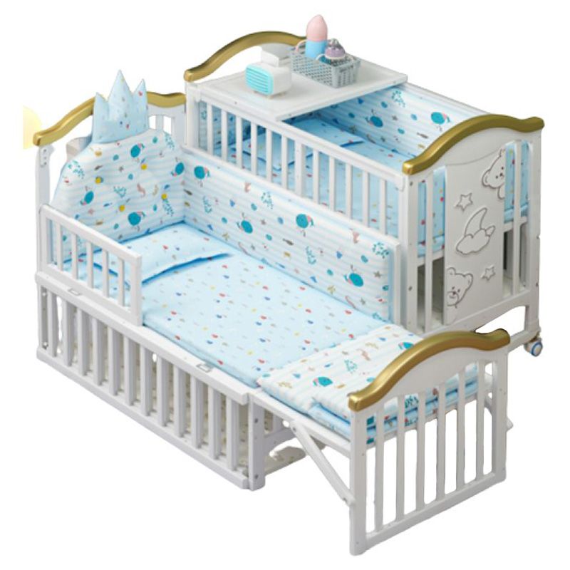 Dreeba - Multifunctional Baby Crib – White