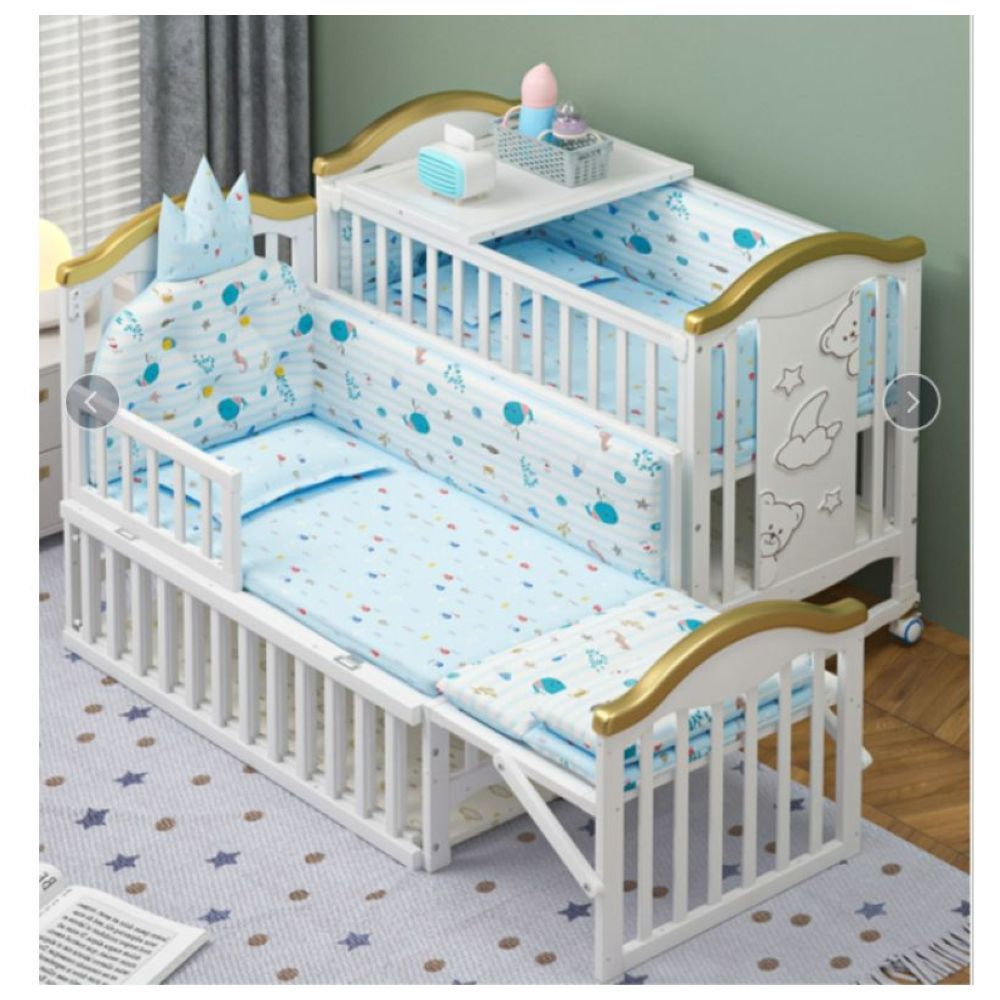 Dreeba - Multifunctional Baby Crib – White