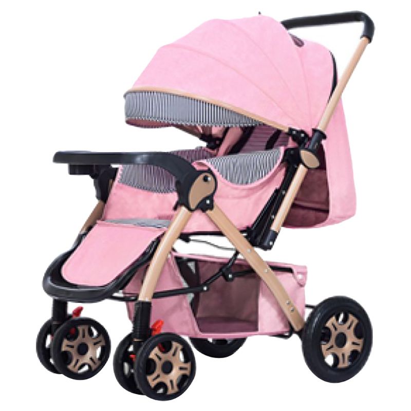 Dreeba - Steel Pipe Baby Stroller - Pink