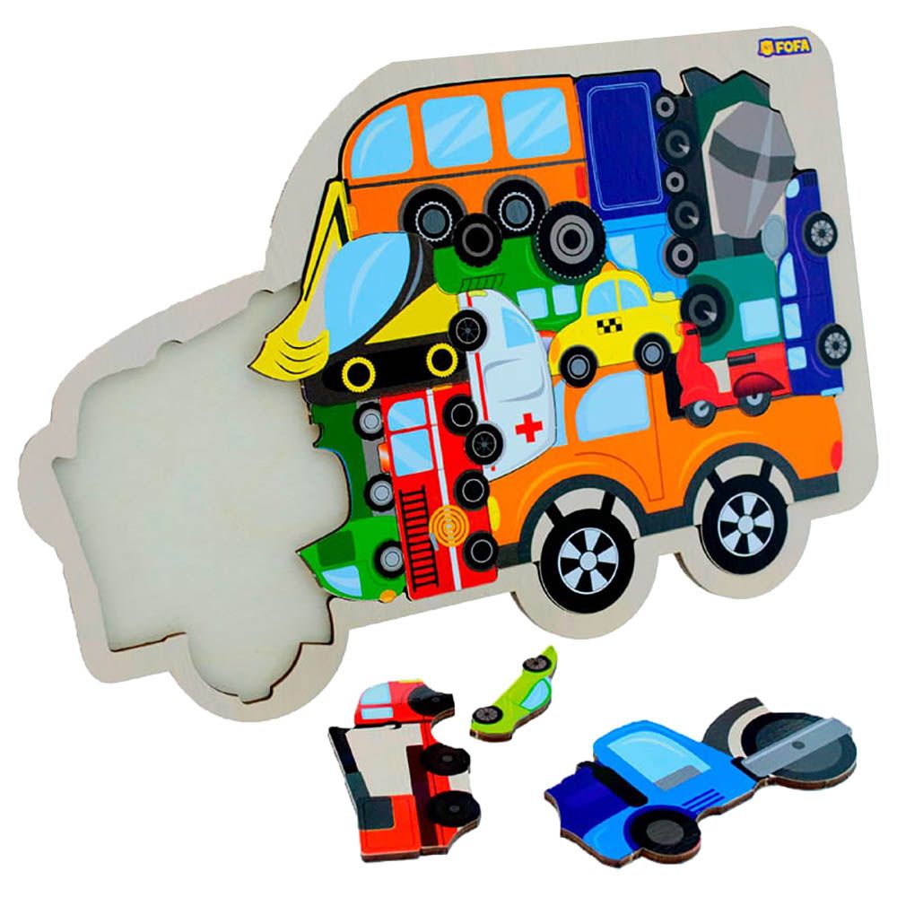 Fofa - Puzzle - Cars - 16pcs