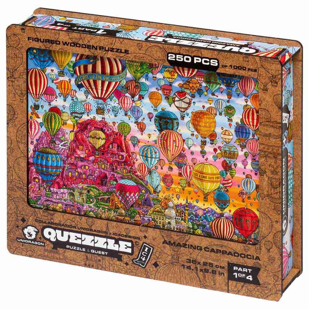 Unidragon - Figured Wooden Puzzle Kit - Quezzle Amazing Cappadocia Part 1 - 250pcs