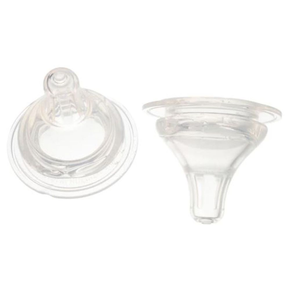 Farlin - Silky Wide Neck Nipple - Small - Clear