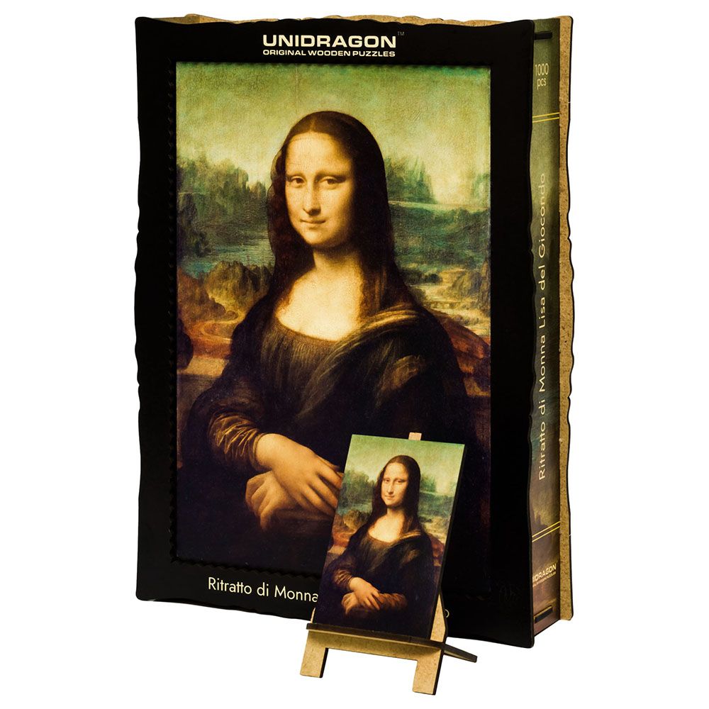 Unidragon - Figured Wooden Puzzle Kit - Art Collection Monna Lisa - 1000pcs