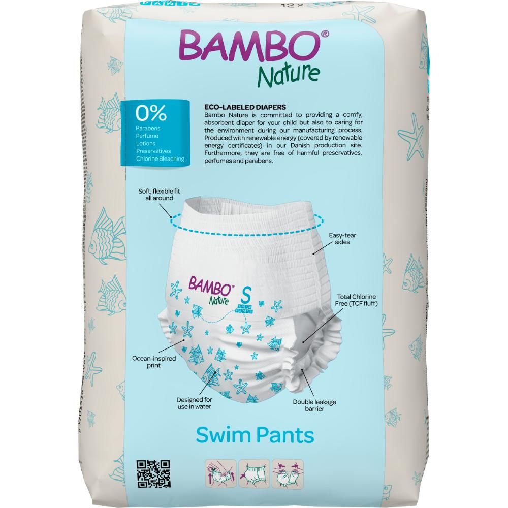 Bambo Nature - Swim Pants 7-12 kg - Small - 12pcs