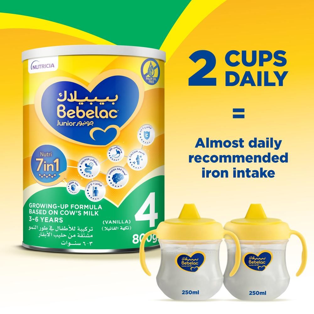 Bebelac - Junior 4 Nutri 7-in-1 Stage 4 Growing Up Milk Formula - 3-6Y - 800 g