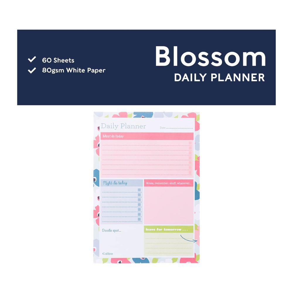 Collins - Blossom A5 Daily Desk Pad