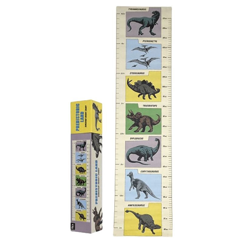 Rex London - Prehistoric Land Height Chart - Black