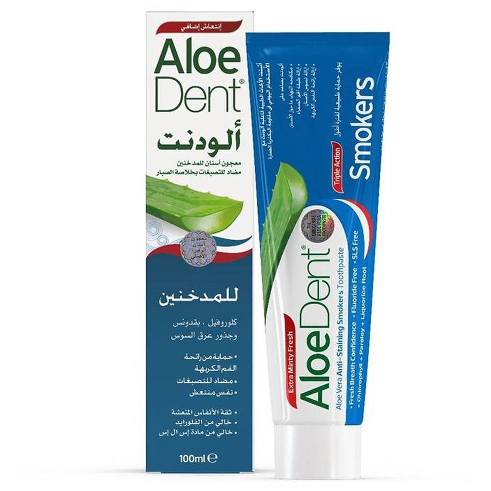 Aloedent - Triple Action Natural Toothpaste For Smokers - 100 ml