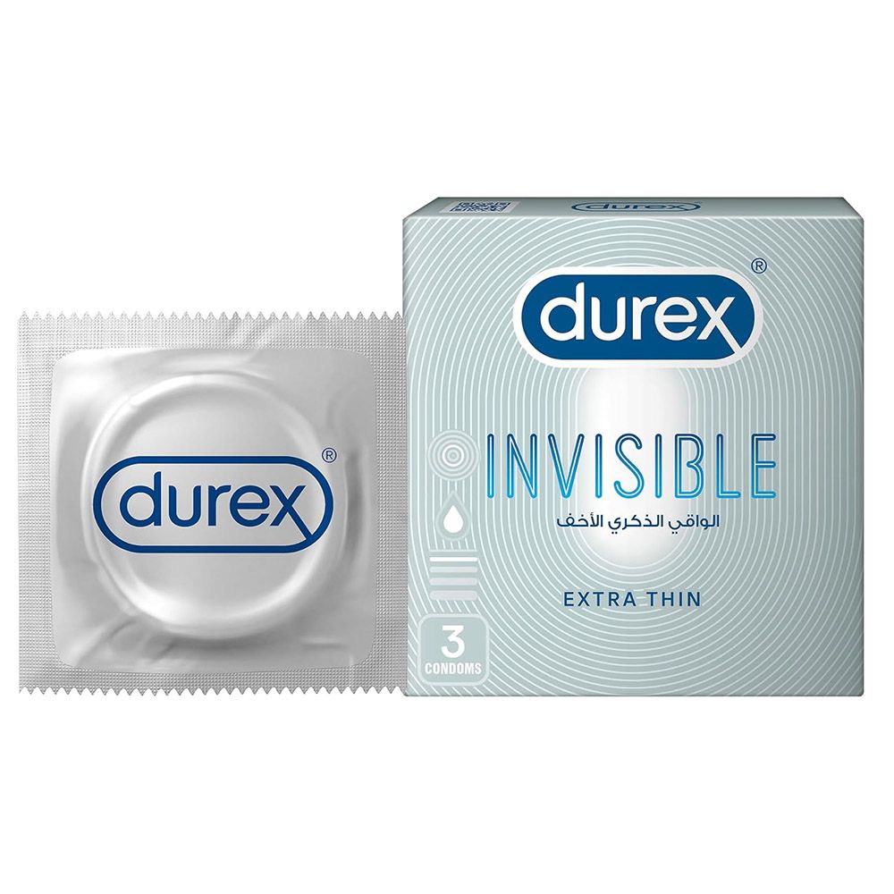 Durex - Invisible Extra Thin - 3 Pcs