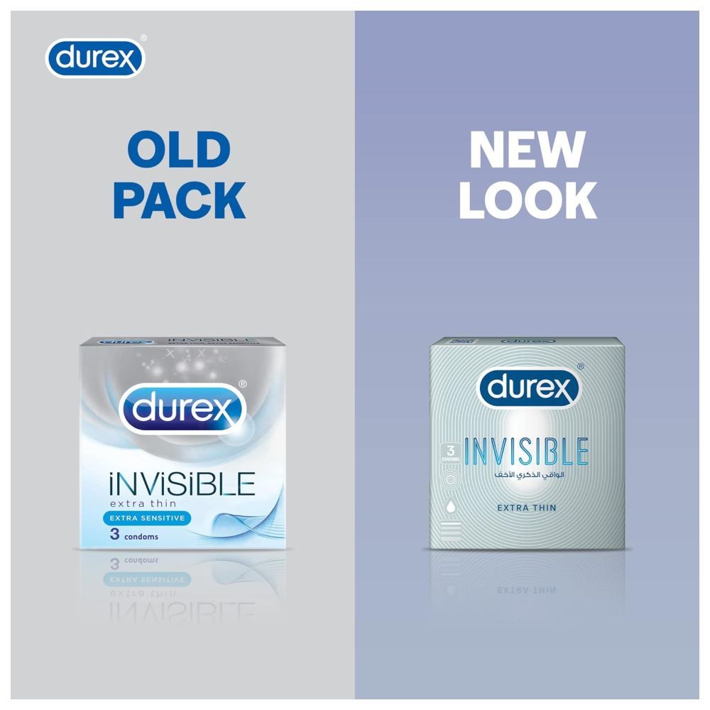 Durex - Invisible Extra Thin - 3 Pcs