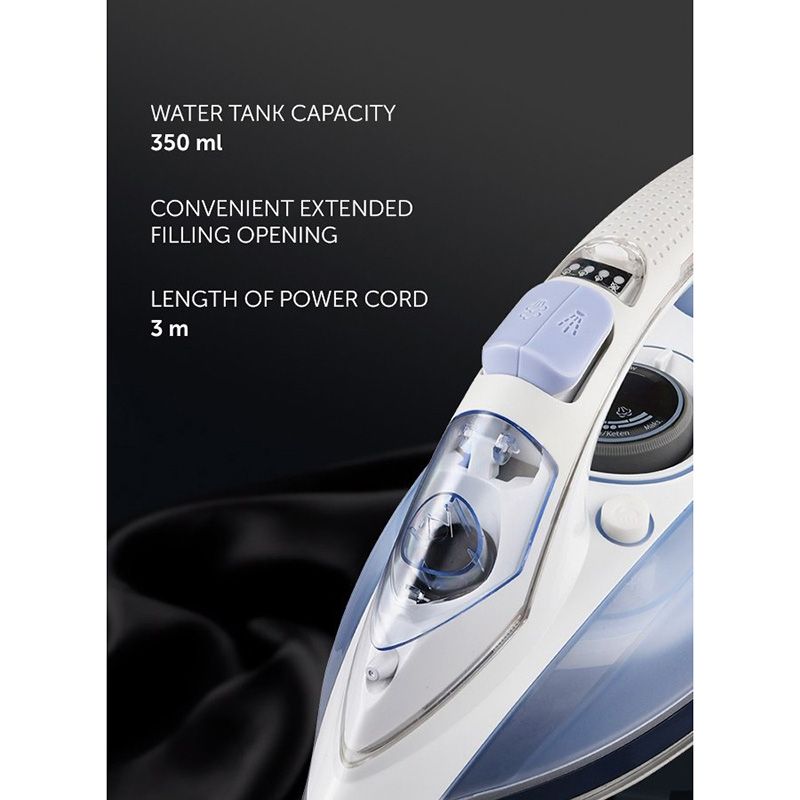 Polaris - Anodized Soleplate Coating Steam Iron - 0.3 L - 3050 W