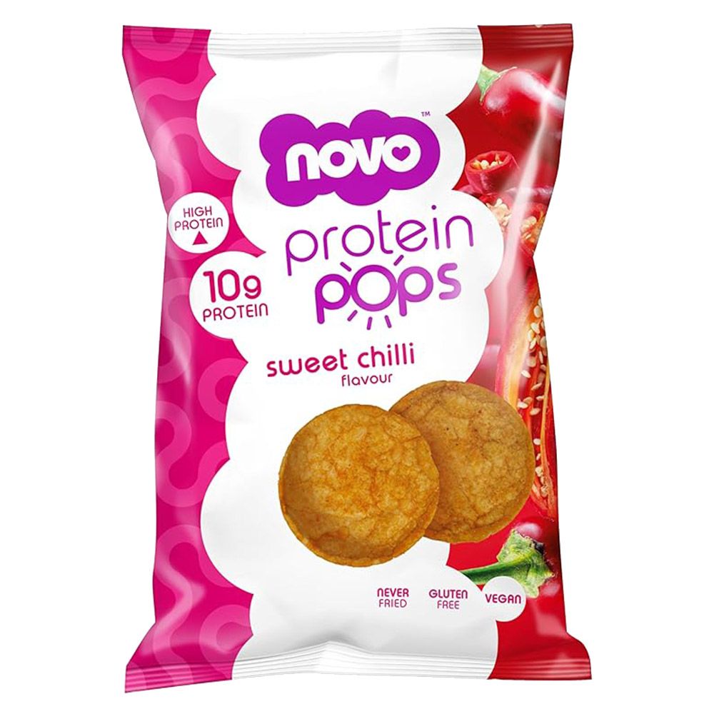 Novo - Protein Pops Healthy Snack - Sweet Chili - 45 g - Pack of 6