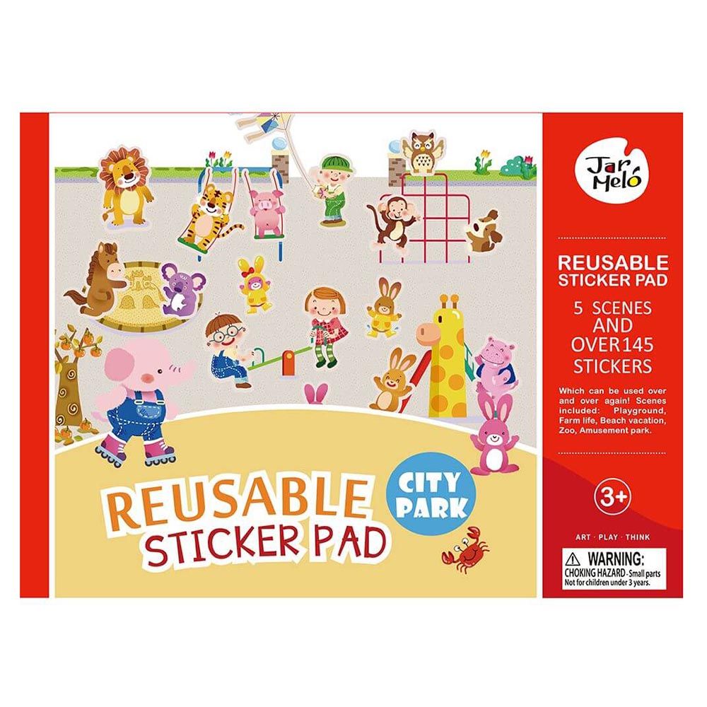 Jar Melo - Reusable Sticker Pad Set City Park