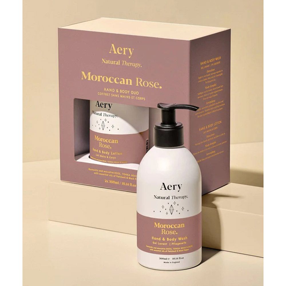 Aery - Moroccan Rose Hand And Body Lotion With Wash - 300 ml - 2pcs