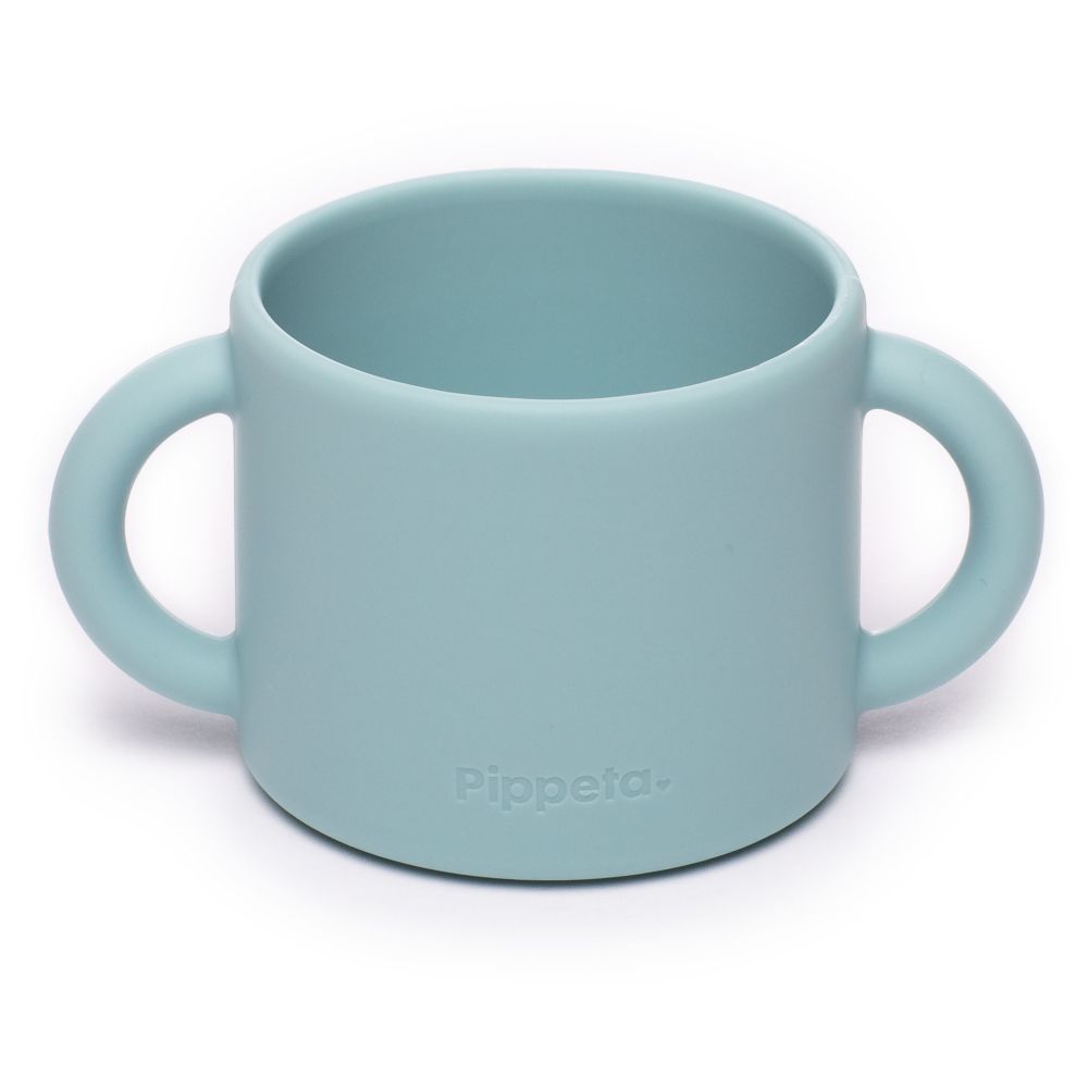 Pippeta - SIlicone Cup With Straw - Sky Blue - 180 ml