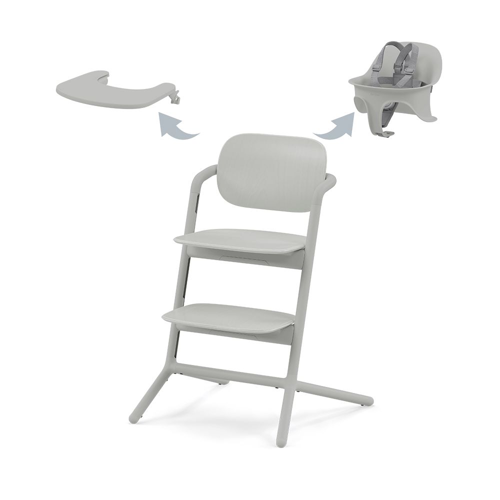 Cybex - Lemo 3-in-1 High Chair Set - Suede Grey/Mid Grey