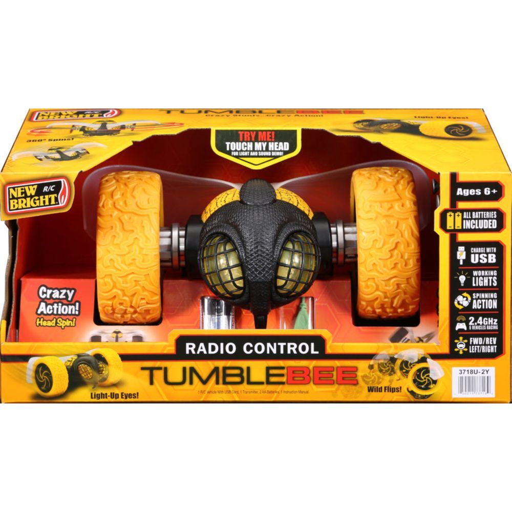 Newbright - RC Stunt Tumble Bee Toy W/Sound + Light