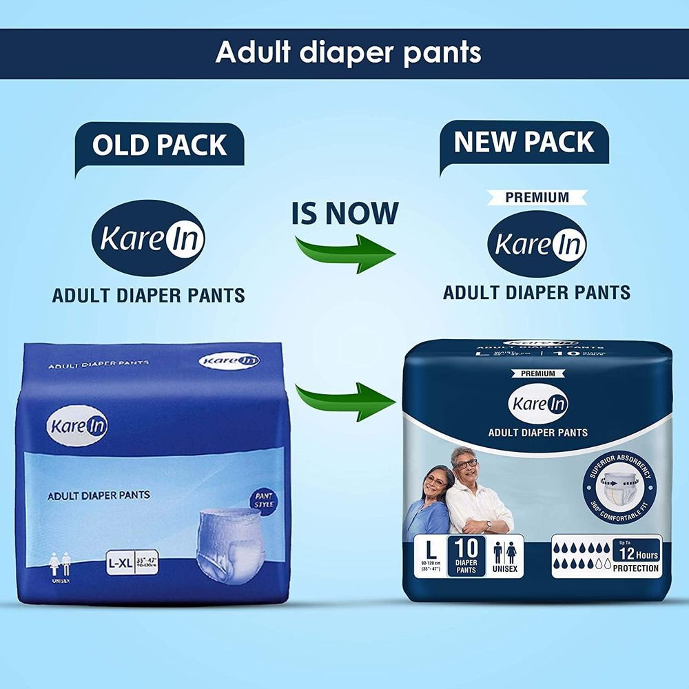 Kare In - Adult Diaper Pants - Large - 10 Pcs