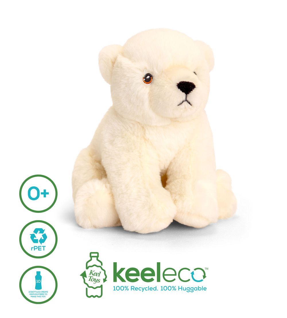 Keel Toys - Keeleco Polar Bear 18cm