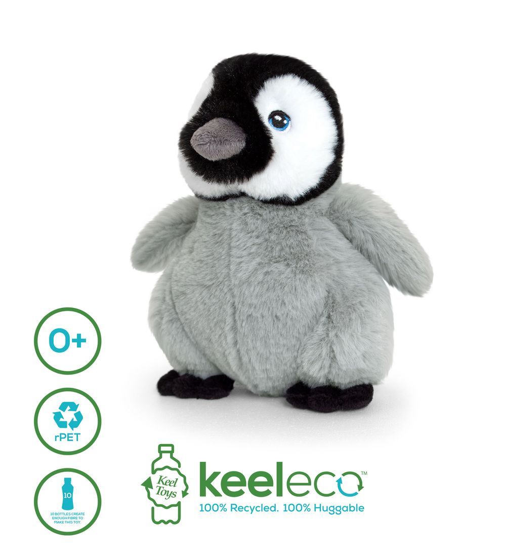 Keel Toys - Keeleco Penguin Baby Emperor 18cm