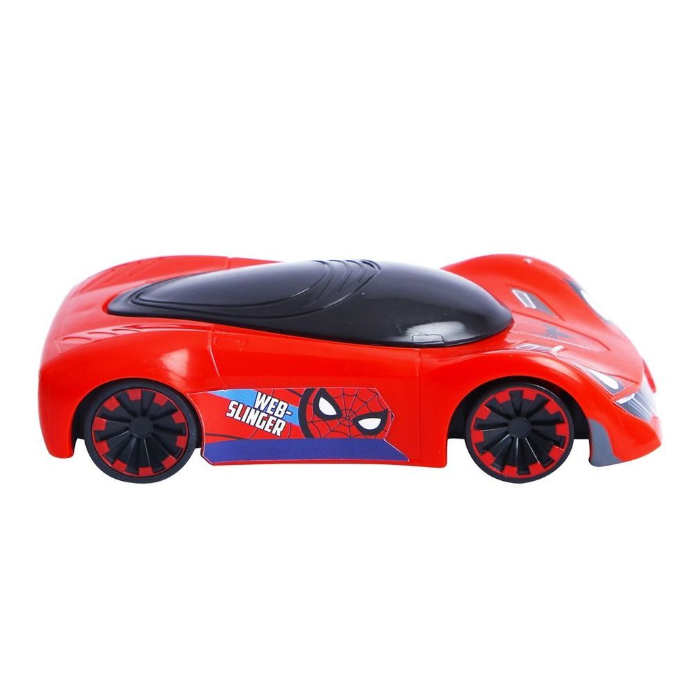 Marvel - Web Slinger Pull Back Racer Car - Spiderman - Red