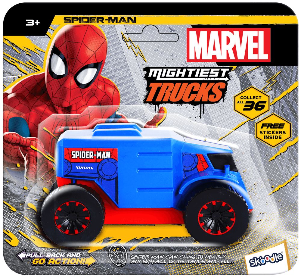 Marvel - Pull Back Mightiest Truck - Spiderman