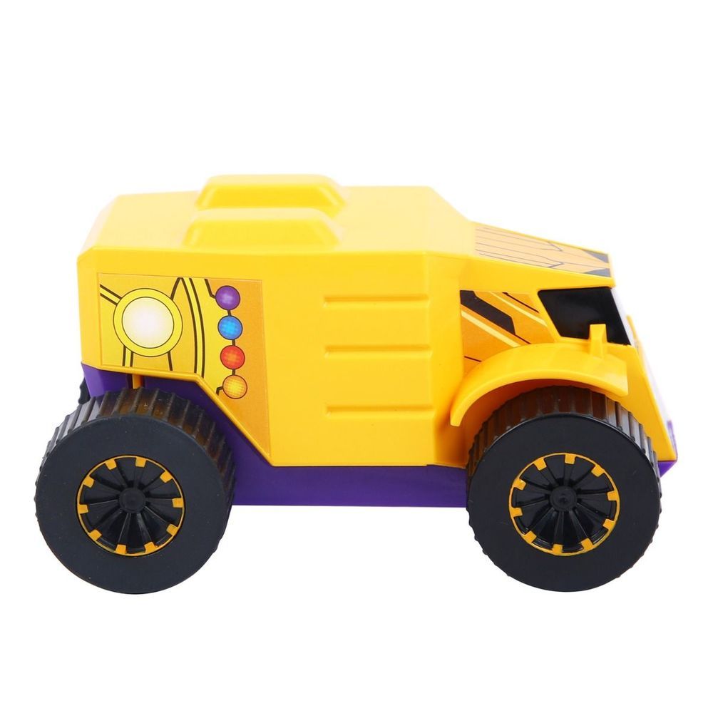 Marvel - Pull Back Mightiest Truck - Thanos - Yellow