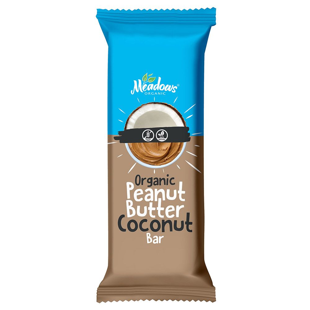 Meadows Organic - Peanut Butter Coconut Bar - 24 Pcs - 40 gm