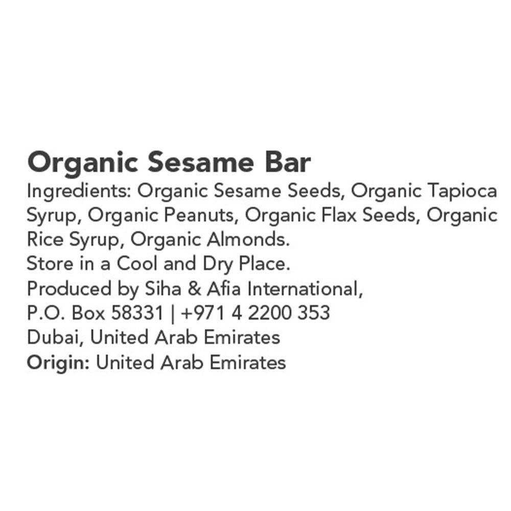 Meadows Organic - Sesame Bar - 24 Pcs - 40 gm