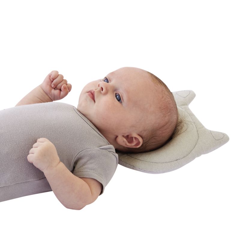 Tineo - Headrest Shaper Baby Infant Pillow - Little Wolf Grey